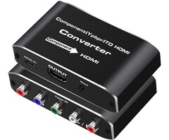 COMP-HDMI - Koopman-Tech Component to HDMI, YPbPr to HDMI Converter, Koopman 5RCA RGB to HDMI Converter Adapter, Supports 1080P Video Audio Converter Adapter HDMI V1.4 for DVD PSP Xbox PS2 N64 to HDTV Monitor and Projector