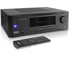 Pyle 5.2-Channel Hi-Fi Bluetooth Stereo Amplifier - 1000 Watt AV Home Speaker Subwoofer Sound Receiver with Radio, USB, RCA, HDMI, Mic In, Wireless Streaming, Supports 4K UHD TV, 3D, Blu-Ray - Pyle PT694BT
