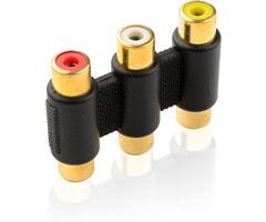 RCA 3-RCA-COUPLER - AAOTOKK - Gold Plated 3-RCA Coupler
