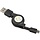 RET-MICROUSB-USB - ACENX - Micro USB to USB Retractable Sync Charger Cable (Black)