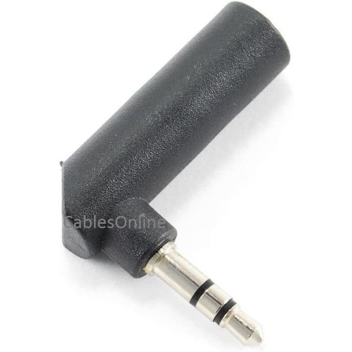 GC-215-5 - CablesOnline - Right-Angle 3.5mm Stereo Male to Female Audio Adapter, (GC-215-5)