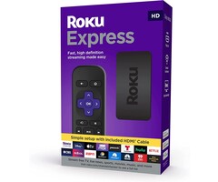 ROKU - Roku Express | HD Streaming Media Player with High Speed HDMI Cable and Simple Remote