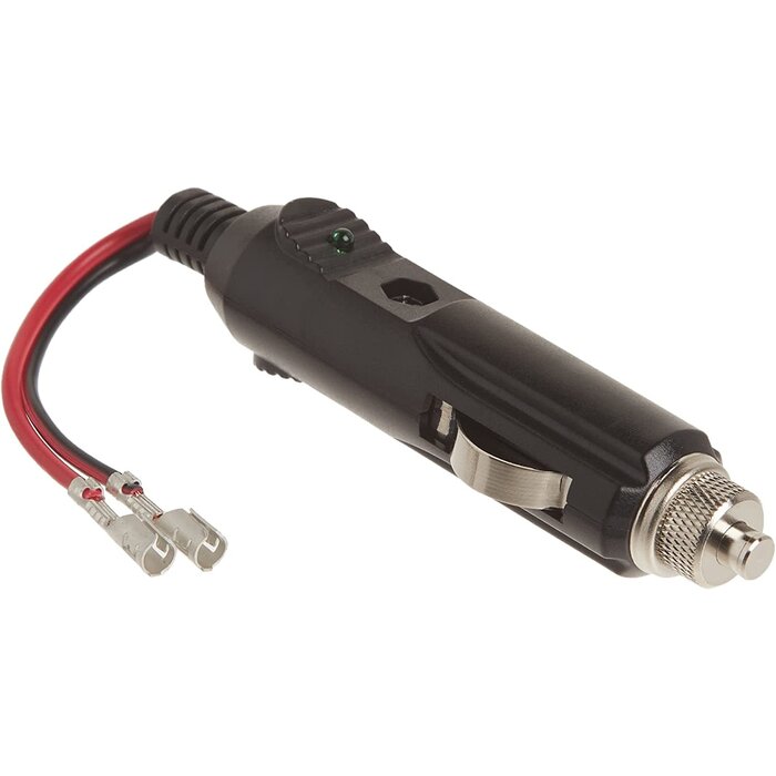 RPPS-225 - Roadpro - 12V Fused Replacement Cigarette Lighter Plug with Leads