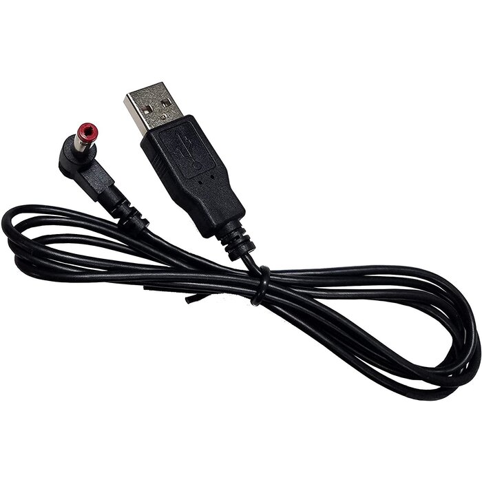 SiriusXM USB-RED-TIP - SRS SiriusXM® 5 Volt USB Power Adapter (3 Feet) with Red Tip For Power Connect Docks