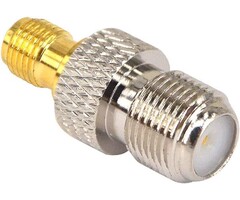 SMAM-FF - Boobrie - SMA Antenna Adapter F Type Connector F Female (Jack) to SMA Female (Jack) RF Coaxial Connector for Antennas/Wireless/LAN Devices/Coaxial Cable