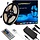 16FT-SUPERNIGHT - SUPERNIGHT - LED Strip Lights,16.4Ft RGB Color Changing SMD5050 300 LEDs Flexible Light Strip Waterproof Kit with 44 Key Remote Controller and 12V 5A Power Supply (PCB Color, White)