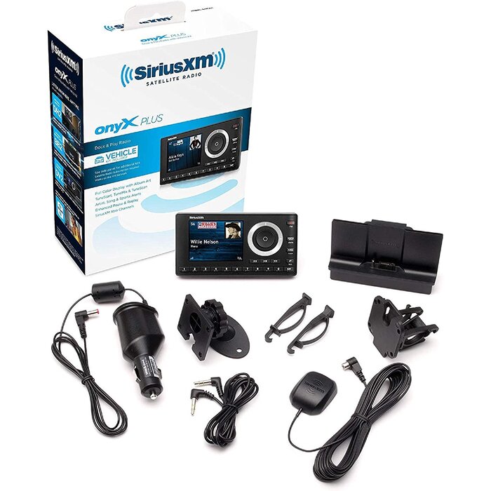 SiriusXM SXPL1V1 - SiriusXM - Onyx Plus Satellite Radio w/ Vehicle Kit, Get SiriusXM for as Low as $8.25 a Month with Subscription – Enjoy SiriusXM Through your Existing Car Stereo