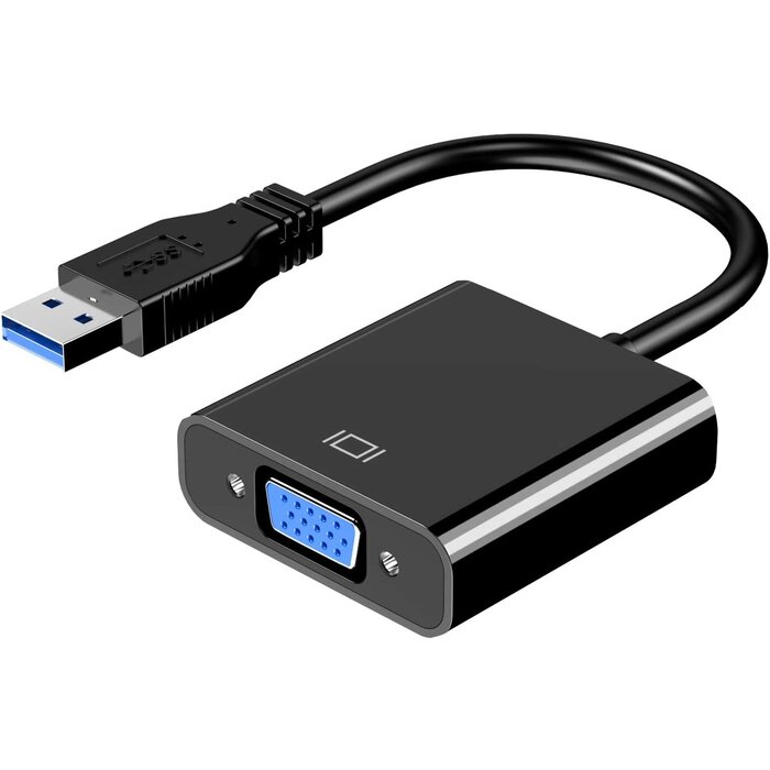 USB2VGA - Mindorlen USB to VGA Adapter for Monitor, VGA to USB 3.0/2.0 Converter 1080P Multi-Display Video Cable for Laptop Desktop PC to Monitors, Projector, TV. (Not Support Chromebook)