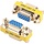 VGA-F/F - Virello VGA Mini Gender Changer Adapter, 15 Pin Female to Female Coupler for PC, Monitor