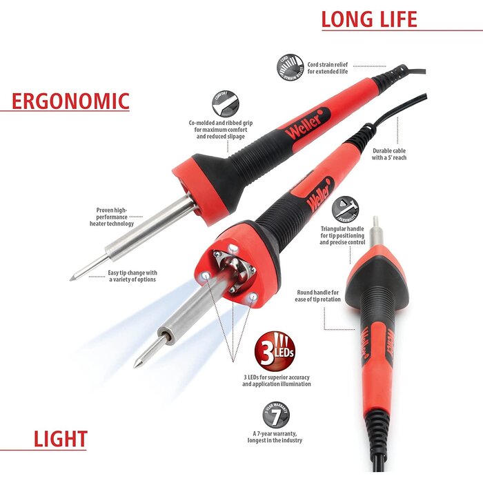 WELLER-SP80N - 80-Watts LED Soldering Iron