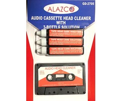 GD-2705 - Alazco Audio Tape Cassette Head Cleaner w/ 3 Cleaning Fluids Care Wet Maintenance Kit