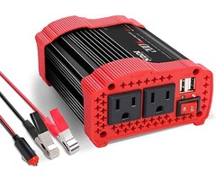 200W-INVERTER - NDDI POWER - 200W Car Power Inverter 12V DC to 110V AC Converter with 3.1 A Dual USB Quick Car Charger Adapter