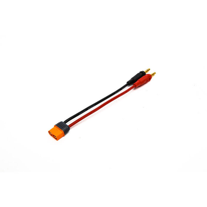 SPEKTRUM SPMXCA304 - Adapter: Male IC3 Device / 4mm Male Bullets 6" 13 AWG