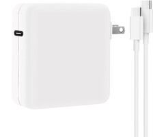 87W-USBC-LAPTOP - Yuncaiiz 87W Power Adapter for MacBook Air After 2018, Compatible with 13/14/15 Inch After 2016, USB C to USB-C Power Cord Supply