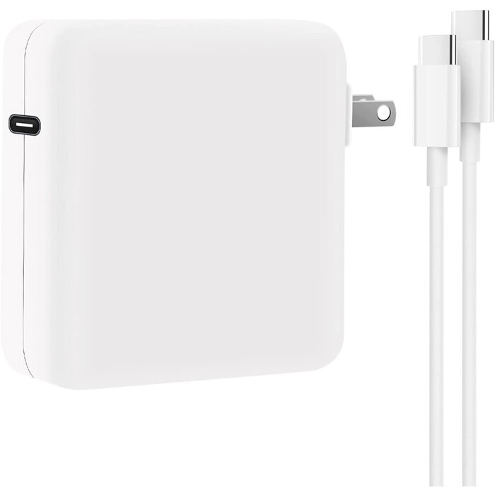 87W-USBC-LAPTOP - Yuncaiiz 87W Power Adapter for MacBook Air After 2018, Compatible with 13/14/15 Inch After 2016, USB C to USB-C Power Cord Supply