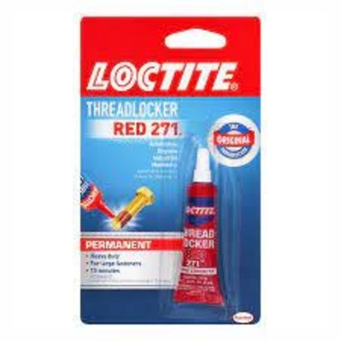 LOCTITE-RED - Loctite Heavy Duty Threadlocker, 0.2 oz, Red 271
