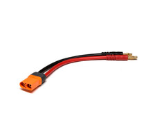 SPEKTRUM SPMXCA504 - Adapter: Male IC5 Device / 4mm Male Bullets 6" 10AWG