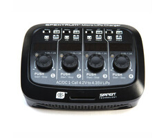 SPEKTRUM SPMXC1040 - Spektrum S44 Micro 4 port AC/DC 1S LiPo Charger