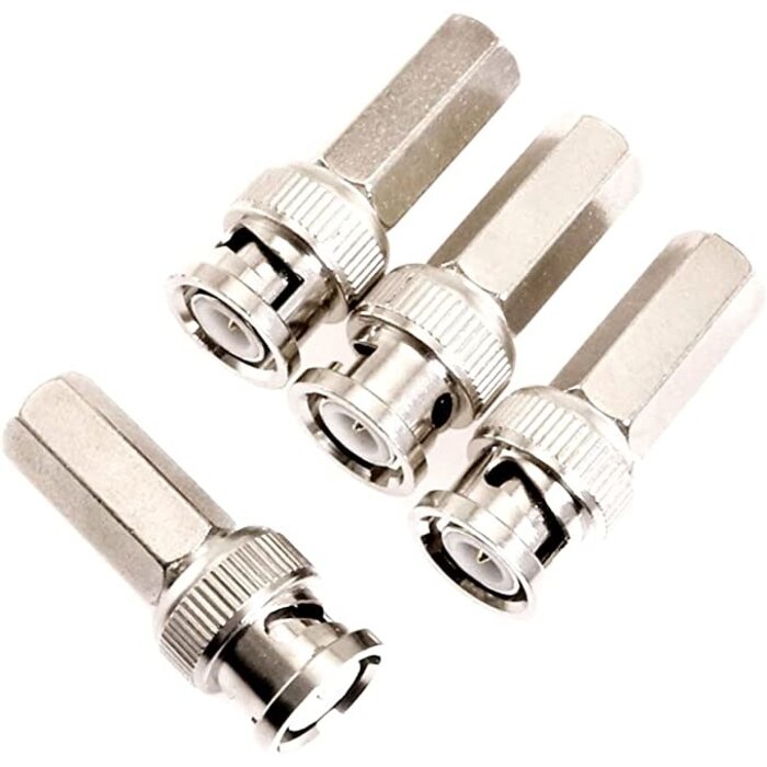 BNC-TWIST-ON - OdiySurveil - BNC Male Twist-on Coax Coaxial Connector for CCTV Security Camera