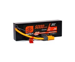 SPEKTRUM SPMX52S30H5 - 5000mAh 2S 7.4V Smart G2 LiPo 30C Hard Case; IC5
