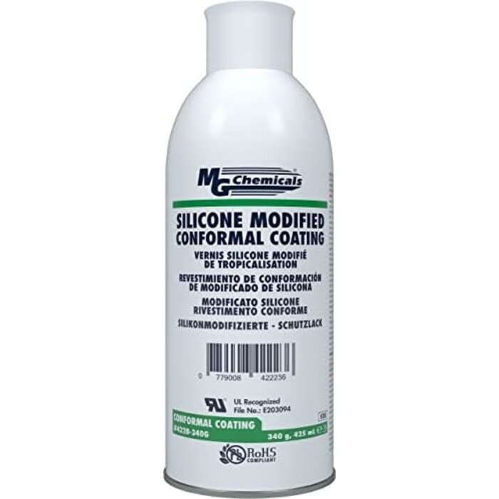 422B-340G - MG Chemicals - 422B-340G 422B Silicone Conformal Coating, Clear, 340 gram Aerosol 14oz