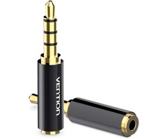 Vention Ention Gold-Plated Adapter: 2.5mm female to 3.5mm male jack