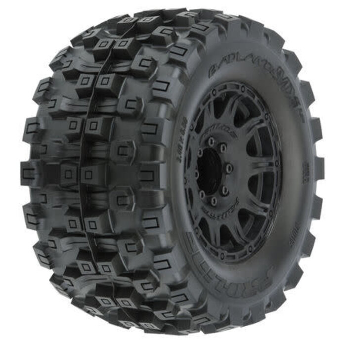 Pro-Line Racing PRO1016610 - Badlands MX38 HP 3.8" BELTD MTD Raid 8x32 17mm F/R