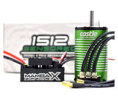 CASTLE CREATIONS Mamba X 25.2V Waterproof ESC & 1512-1800KV Sensored Motor, E-Buggy Combo