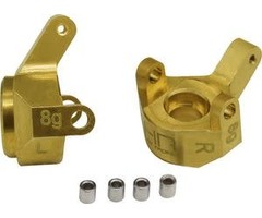 HOT RACING Brass Front Steering Knuckle, for Axial SCX24