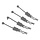 HRABWP39E01 - Body Clip Retainers, for 1/8 Scale, Black Chrome (4pcs)