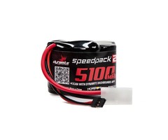 DYNAMITE Speedpack2 6V 5100mAh 5C NiMH, Hump Receiver Pack, BAJA 5B
