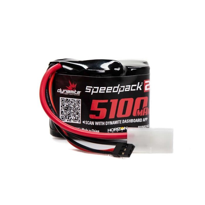 DYNAMITE DYNB2442 - Speedpack2 6V 5100mAh 5C NiMH, Hump Receiver Pack, BAJA 5B