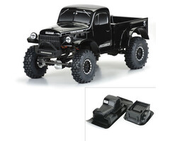 Pro-Line Racing PRO349918 - 1946 Dodge Power Wagon Body (Black) 12.3" WB Crawlers