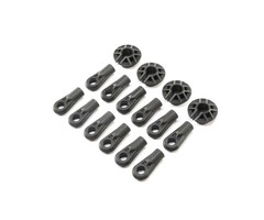 Losi LOS254034 - Shock and Rod Ends,Spring Cups(12): SBR 2.0