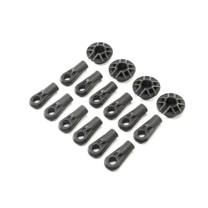 Losi LOS254034 - Shock and Rod Ends,Spring Cups(12): SBR 2.0