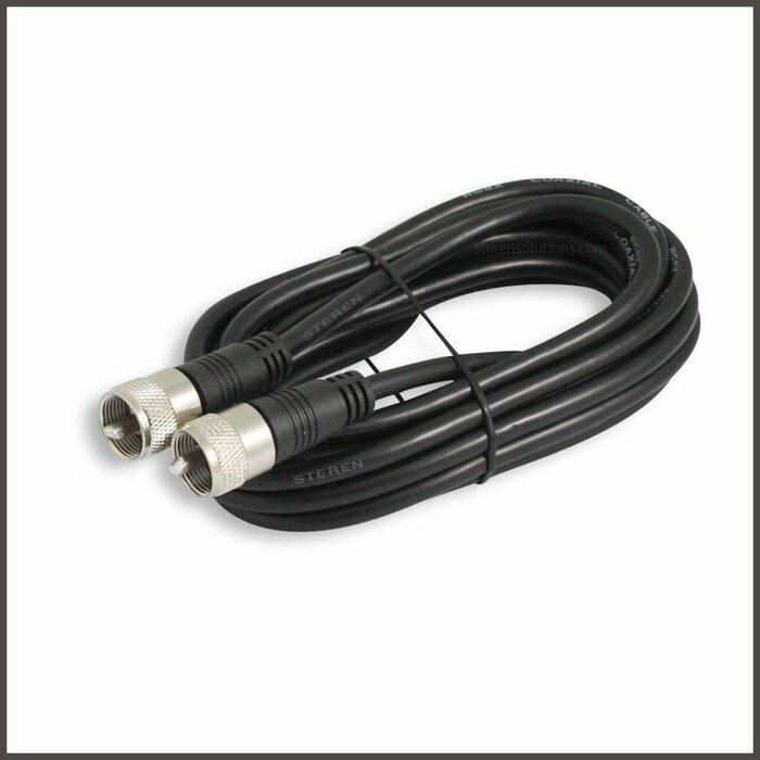 PL259-10FT - MOOKEERF CB Coax Cable 10FT, RG58 PL259 CB Coaxial Cable UHf Male to Male Cable for CB Radio, Ham Radio, Antenna Analyzer, SWR Meter