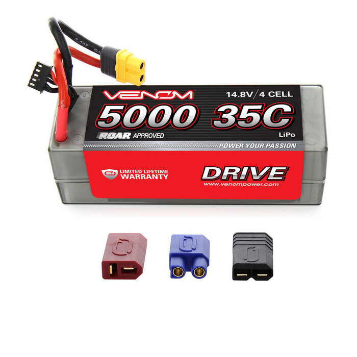 VNR15027 - Venom 35C 5000mAh 14.8v 4S LiPo Hard Case: UNI Plug