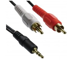 41361 - Axis Y-Adapter with 3.5mm Stereo Plug to 2 RCA Plugs, 6ft