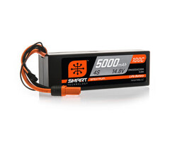 SPEKTRUM SPMX50004S100H5 - 5000mAh 4S 14.8V 100C Smart LiPo Hardcase; IC5