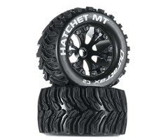 Hatchet MT 2.8" 2WD Mounted Front Tires, Black (2)