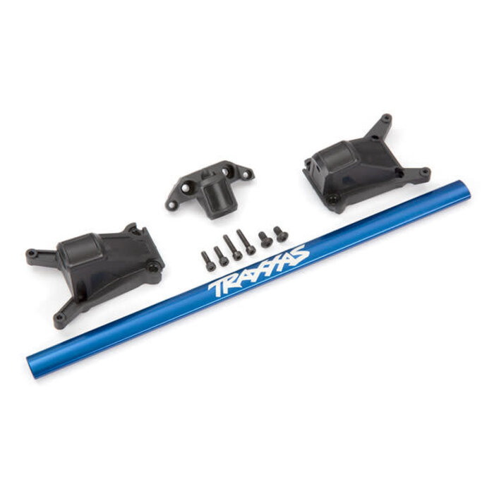 Traxxas 6730X - Chassis brace kit, blue (fits Rustler® 4X4 or Slash 4X4 models equipped with Low-CG chassis)