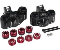 HOT RACING HRAAFE21M01 - Triple Bearing Support Steering Blocks, for Arrma 1/5