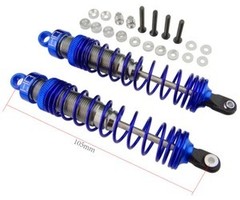 HOT RACING Aluminum Heavy Duty Big Bore Shocks, 105mm, (2pcs)
