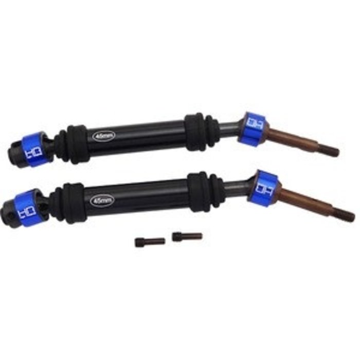HOT RACING HRASLF288RCR - Rear Light Weight Metal CV Splined Axles, for Traxxas Slash/Stampede 4x4