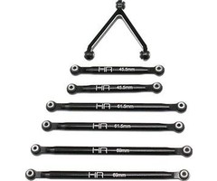 HOT RACING HRASXTF133A01 - Aluminum Link Set for 5.25" (133.5mm) Wheelbase, for Axial SCX24