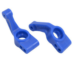 RPM RPM80385 - Blue Rear Bearing Carriers (Slash 2wd, e-Rustler, e-Stampede 2wd & Bandit)