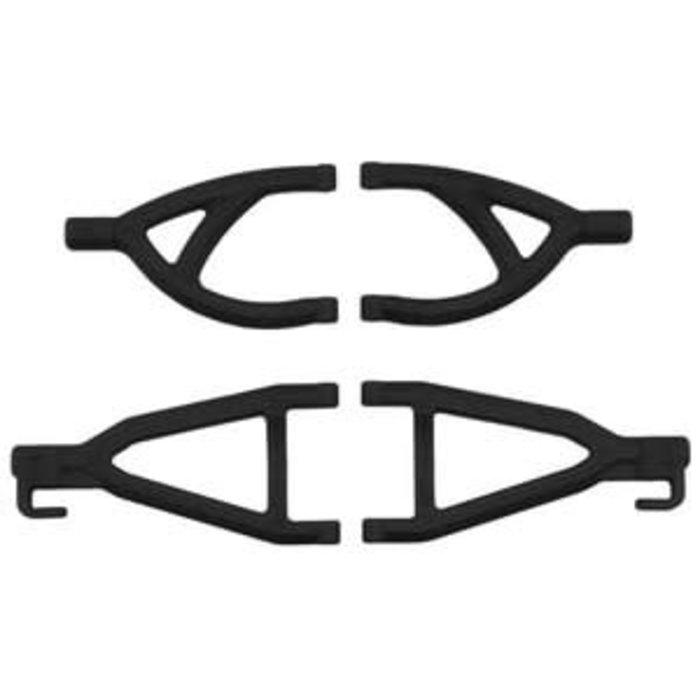 RPM RPM80602 - BLACK REAR UP/LOW ARMS 1/16 E REVO