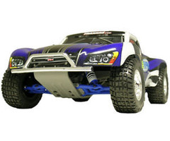 RPM RPM80953 - CHROME FR BUMPER & SKID PLATE FOR SLASH, NITRO SLASH
