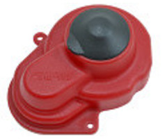 RPM RPM80529 - SEALED GEAR COVER FOR THE TRAXXAS E-RUSTLER, E-STAMPEDE, BANDIT & SLASH 2WD-RED