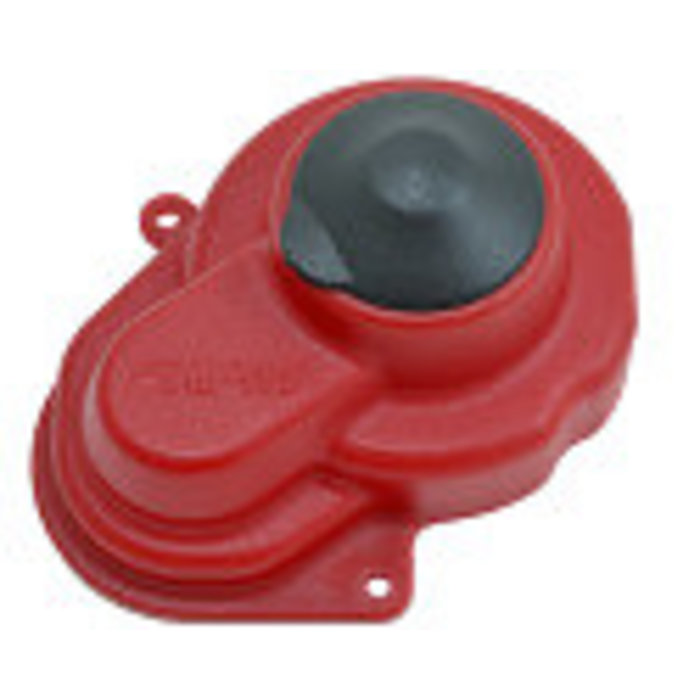 RPM RPM80529 - SEALED GEAR COVER FOR THE TRAXXAS E-RUSTLER, E-STAMPEDE, BANDIT & SLASH 2WD-RED